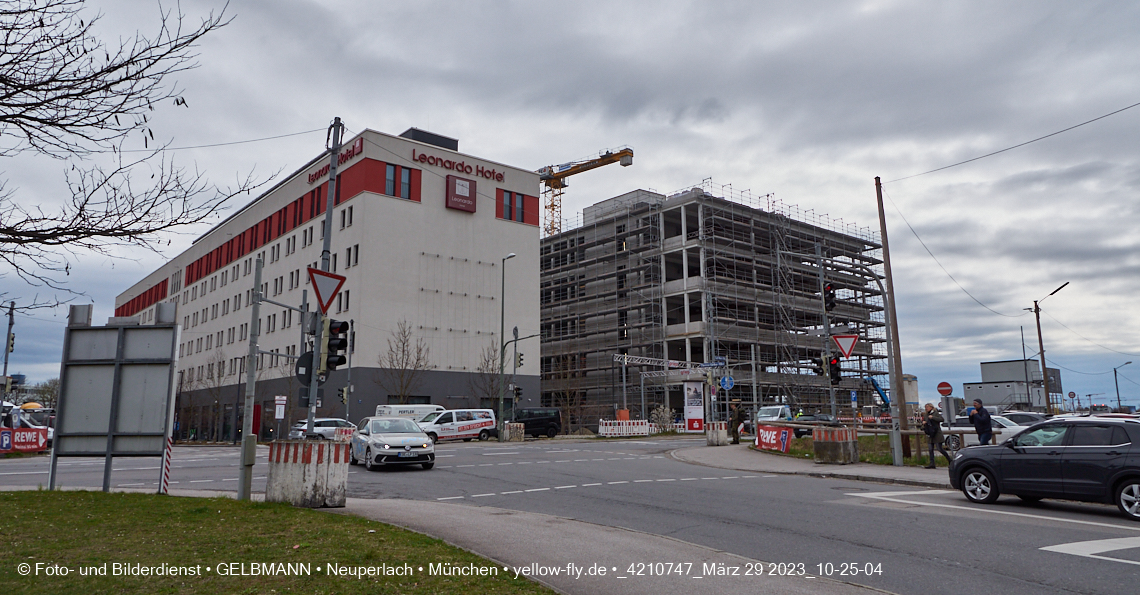 29.03.2023 - Baustelle REVO und Umgebung in Neuperlach